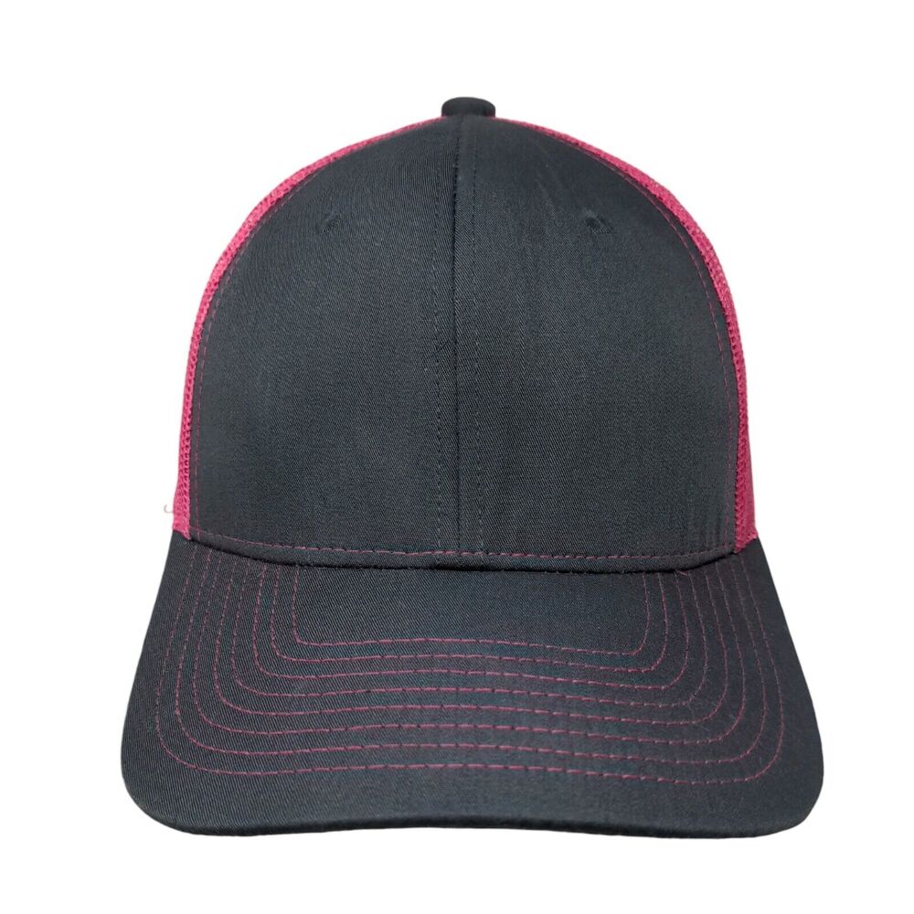 Unbranded Snapback Mesh Back Trucker Hat Multi One Size Colorblock Blank
